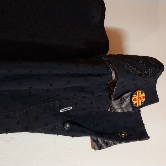 English Laundry Black embroidered button up Shirt Men's size Medium - Picture 3 of 10